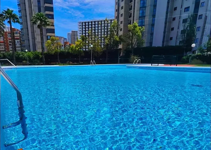 Zona Inglesa Vip Privada Moderna En Playa Levante * Benidorm